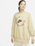 Nike Sportswear Sports Utility oversized sweatshirt met ronde hals voor dames Bruin - Thumbnail 1