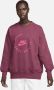 Nike Sportswear Sports Utility oversized sweatshirt met ronde hals voor dames Rood - Thumbnail 1