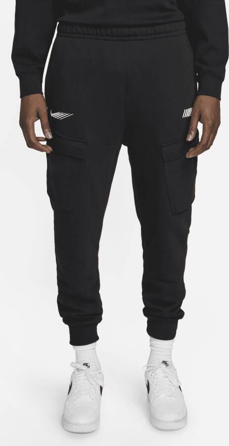 Nike Sportswear Standard Issue Cargobroek van fleece voor heren Zwart