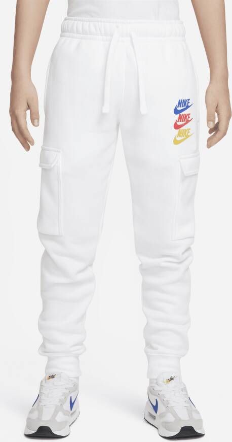 Nike Sportswear Standard Issue Cargobroek voor jongens Wit