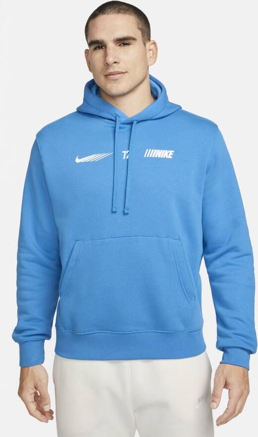 Nike Sportswear Standard Issue Fleecehoodie voor heren Blauw