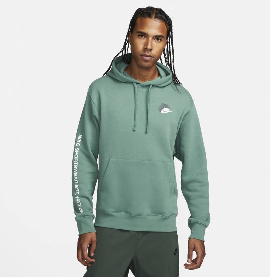 Nike Sportswear Standard Issue Fleecehoodie voor heren Groen