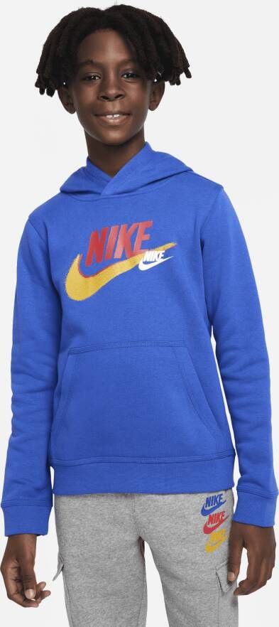Nike Sportswear Standard Issue Fleecehoodie voor jongens Blauw
