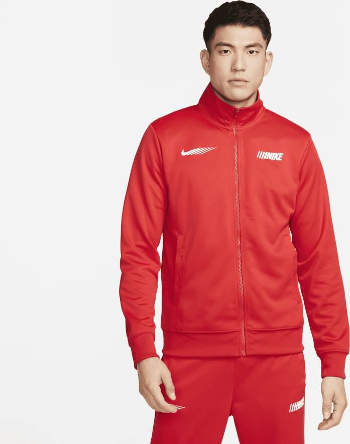 Nike Sportswear Standard Issue Trainingsjack voor heren Rood