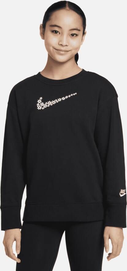 Nike Sportswear Sweatshirt van sweatstof voor meisjes Zwart