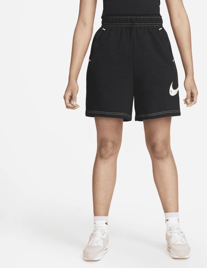 Nike Sportswear Swoosh Baller shorts voor dames Zwart