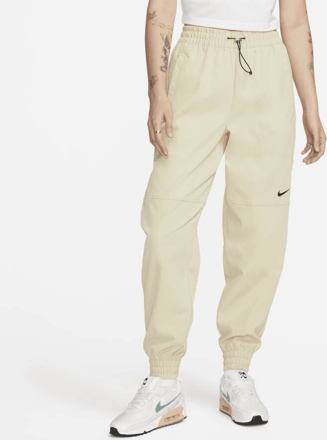 Nike Sportswear Woven Swoosh Pant Team Beige Dames