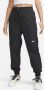 Nike Sportswear Woven Swoosh Pant Zwart wit Black Dames - Thumbnail 1