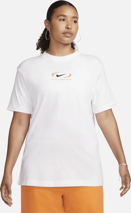 Nike Sportswear T-shirt met graphic voor dames Wit
