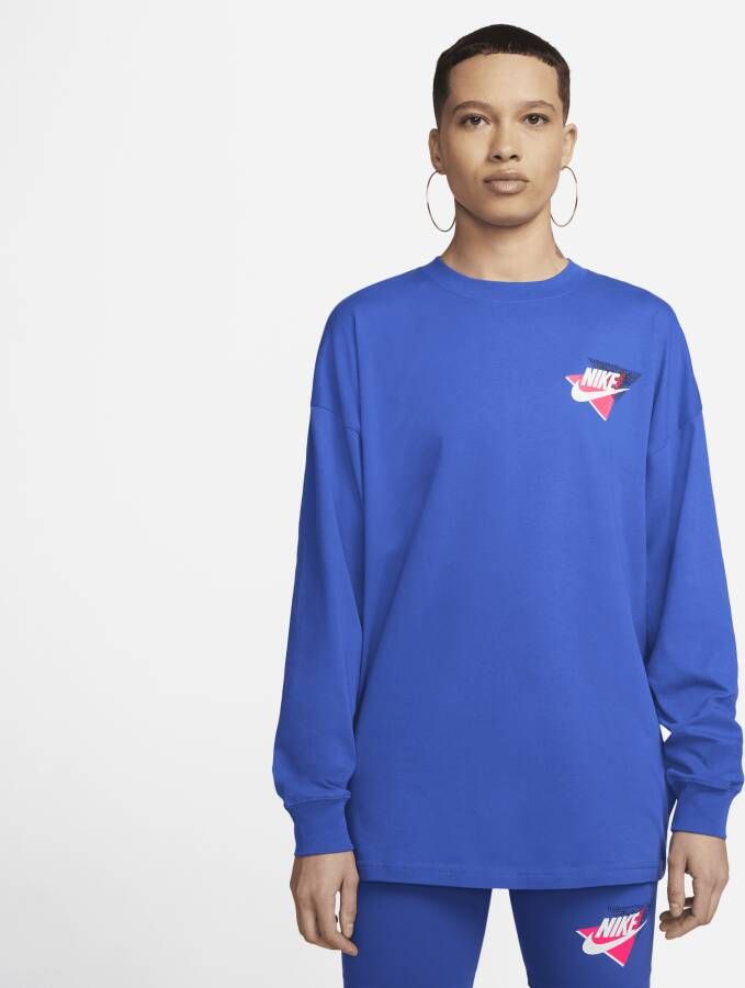 Nike Sportswear T-shirt met lange mouwen voor dames Blauw