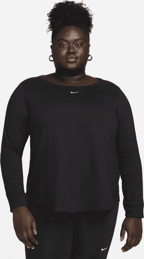 Nike Sportswear T-shirt met lange mouwen voor dames (Plus Size) Zwart