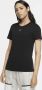 Nike Zwarte Katoenen T-Shirt voor Vrouwen Zwart Dames - Thumbnail 2