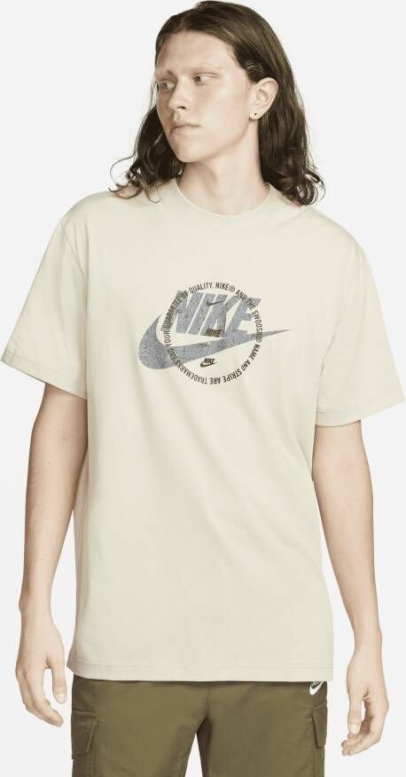 Nike Casual Crew Neck T-shirt Beige Heren
