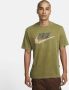 Nike Katoenen Crew-Neck Tee met Geborduurd Logo Green Heren - Thumbnail 1