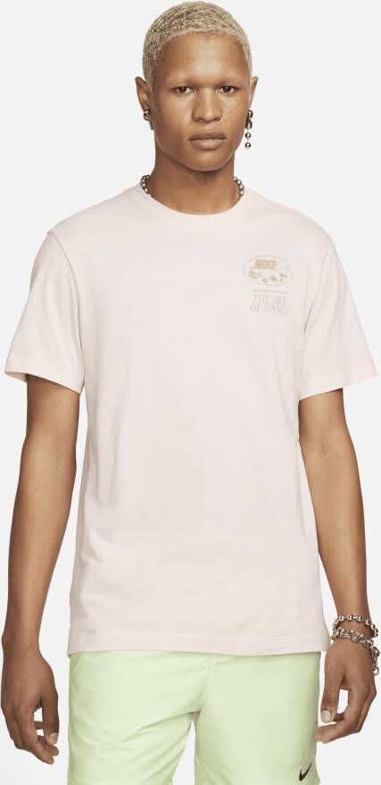 Nike T-shirt met korte mouwen en ronde hals Pink Heren