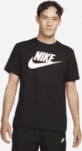 Nike Zwarte Oversized Katoenen T-shirts en Polos Zwart Unisex