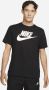 Nike Zwarte Katoenen Oversized T-shirts en Polos Black Unisex - Thumbnail 3