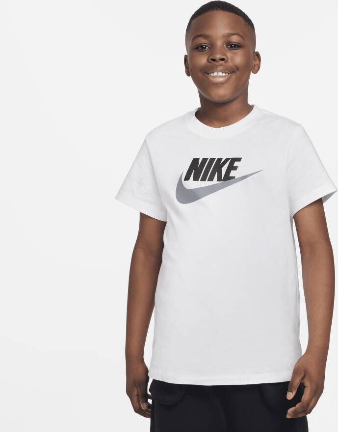 Nike Sportswear T-shirt voor jongens (ruimere maten) Wit