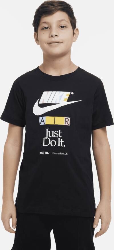 Nike Sportswear Air Photo T-shirt T-shirts Kleding Black maat: 137 beschikbare maaten:137 147 170