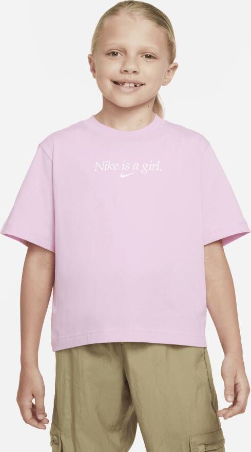 Nike Sportswear T-shirt T-shirts Kleding pink rise maat: 137 beschikbare maaten:137 147 158 170