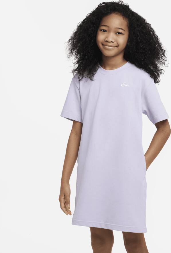 Nike Sportswear T-shirt Dress T-shirts Kleding oxygen purple white maat: 170 beschikbare maaten:137 147 158 170