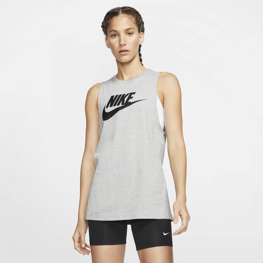 Nike Sportswear Tanktop met lage armsgaten voor dames Grijs