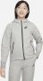 Nike Sportswear Tech Fleece Hoodie met rits over de hele lengte voor meisjes Grijs - Thumbnail 1