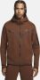 Nike Sportswear Tech Fleece Hoodie met rits voor heren Bruin - Thumbnail 1