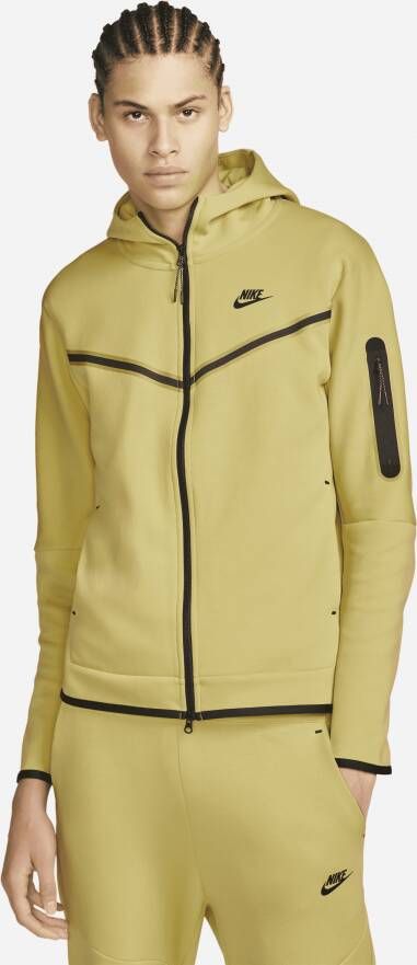 Nike Sportswear Tech Fleece Hoodie met rits voor heren Geel