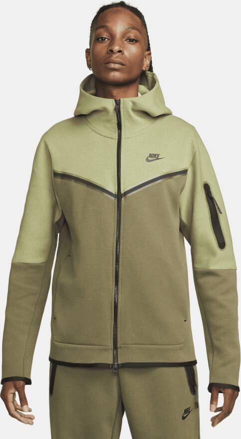 Nike Sportswear Tech Fleece Hoodie met rits voor heren Groen
