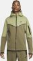 Nike Sportswear Tech Fleece Hoodie met rits voor heren Groen - Thumbnail 1