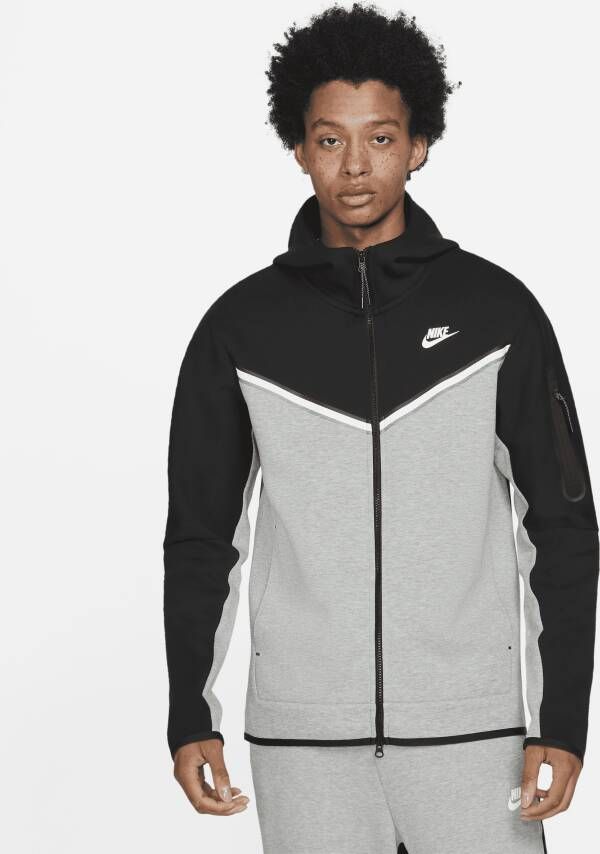 Nike Sportswear Tech Fleece Hoodie met rits voor heren Zwart