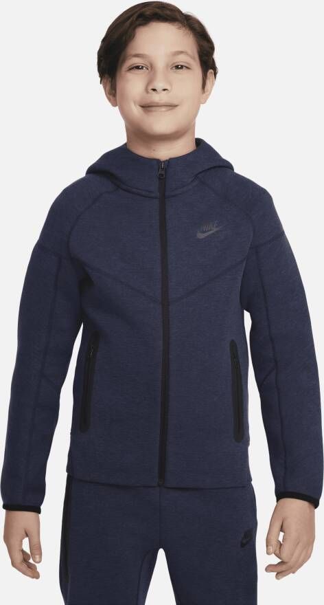 Nike Sportswear Tech Fleece Hoodie met rits voor jongens Blauw