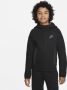 Nike Sportswear Tech Fleece Hoodie met rits voor jongens Zwart - Thumbnail 1