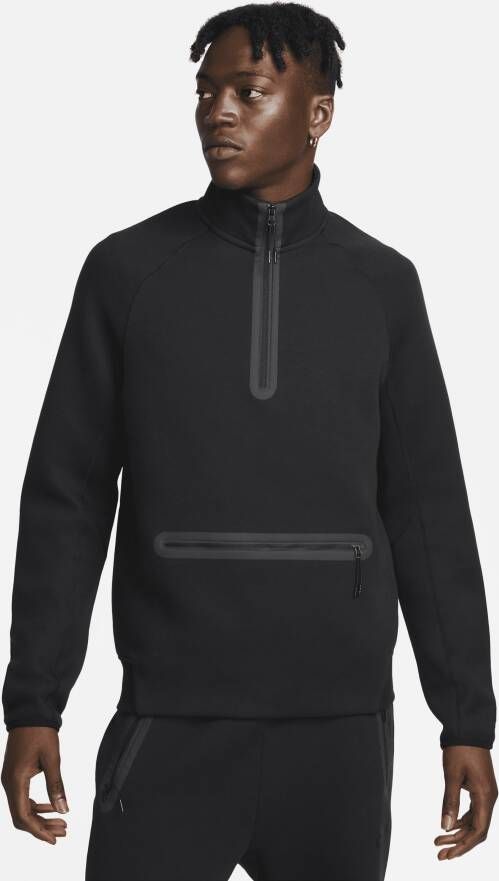 Nike Sportswear Tech Fleece sweatshirt met halflange rits voor heren Zwart