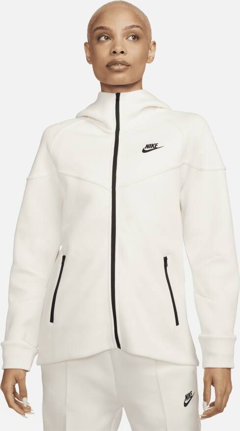 Nike Sportswear Tech Fleece Windrunner Hoodie met rits voor dames Bruin