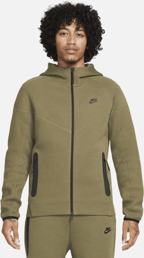 Nike Sportswear Tech Fleece Windrunner Hoodie met rits voor heren Groen