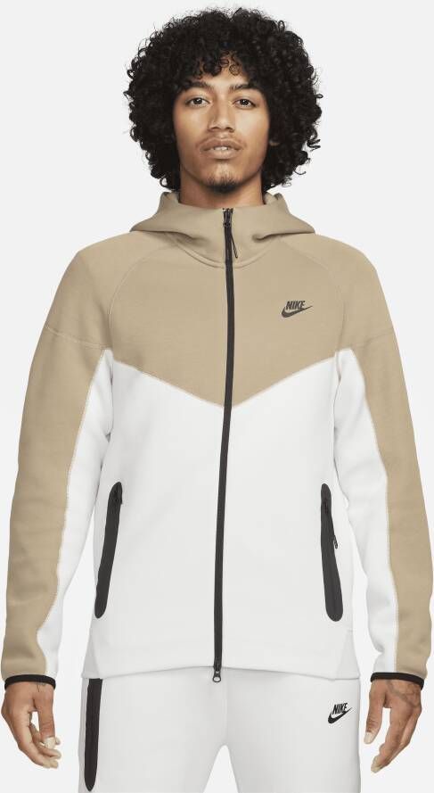 Nike Sportswear Tech Fleece Windrunner Hoodie met rits voor heren Wit