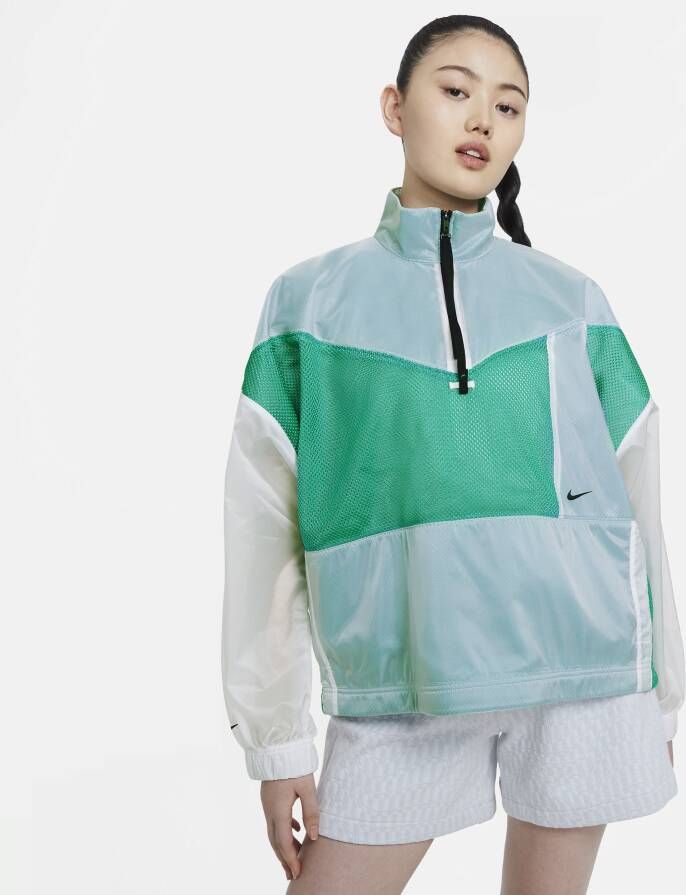 Nike Mesh Tech Pack Trainingspak Jas Groen Wit Zwart Green Dames