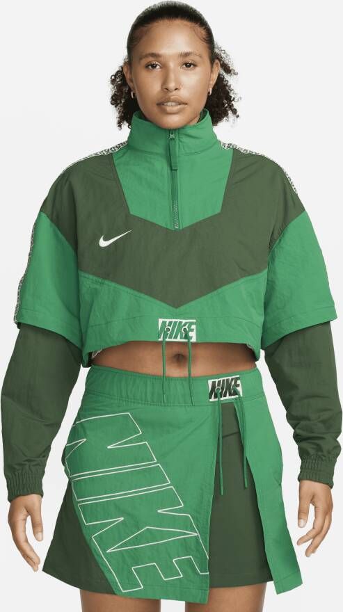 Nike Sportswear x United oversized geweven trainingsjack voor dames Groen