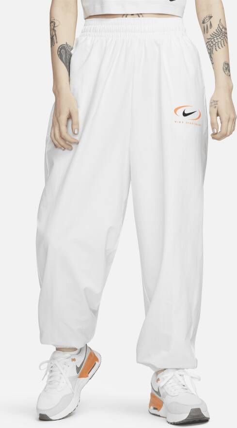 Nike Sportswear geweven joggingbroek voor dames Wit