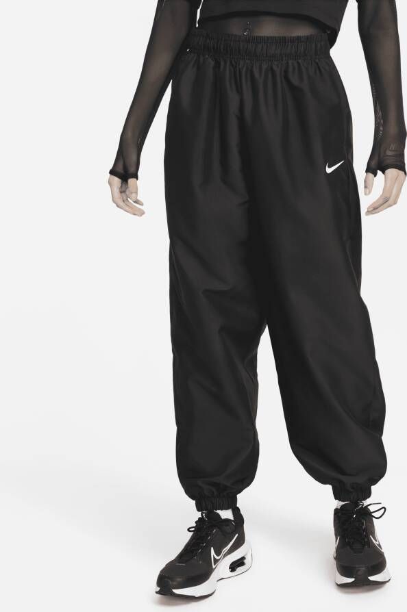 Nike Sportswear geweven joggingbroek voor dames Zwart