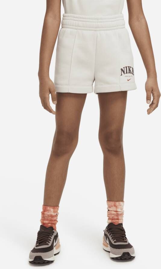 Nike Sportswear Trend meisjesshorts Bruin