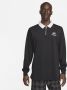 Nike Longsleeve Polo Sportswear Trend Rugby Black Heren - Thumbnail 1