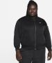 Nike Sportswear Omkeerbaar varsity bomberjack voor dames (Plus Size) Zwart - Thumbnail 1