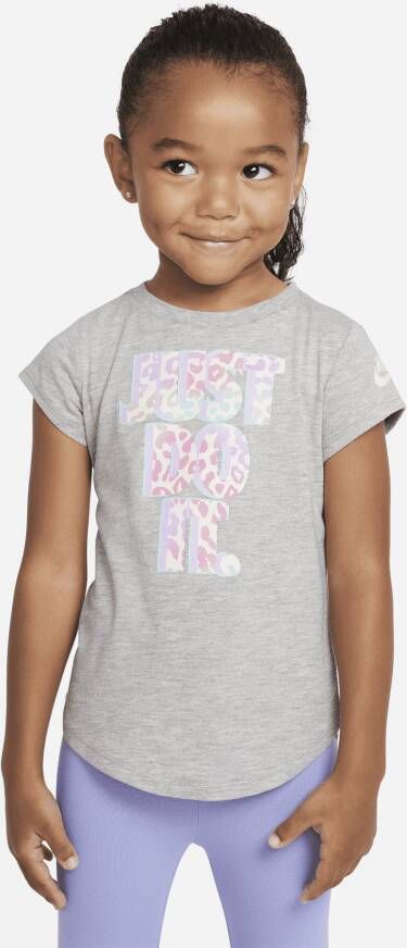 Nike Spot On 'Just Do It' Tee T-shirt voor peuters Grijs
