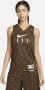 Nike Standard Issue Basketbaljersey voor dames Oranje - Thumbnail 1