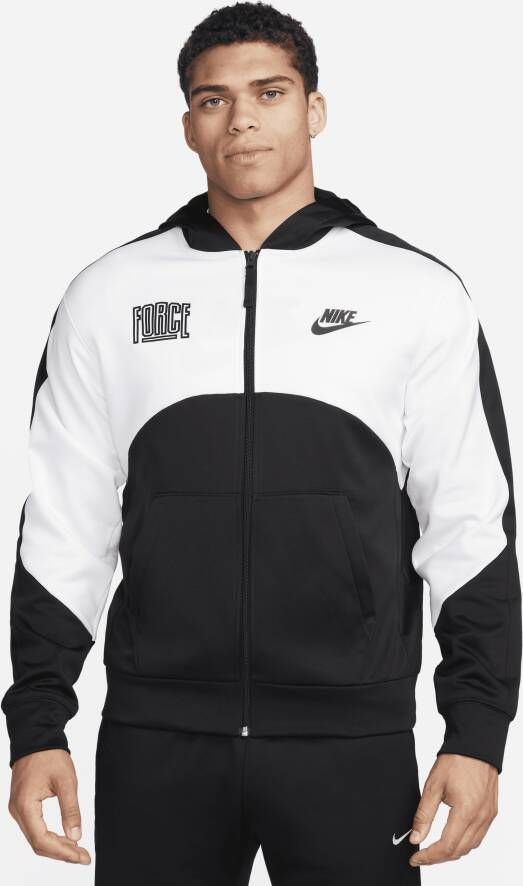 Nike Starting 5 Therma-FIT basketbalhoodie met rits over de hele lengte voor heren Zwart