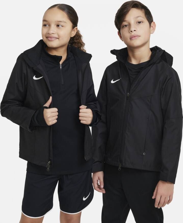 Nike Storm-FIT Academy23 Regenjack voor voetbal voor kids Zwart