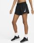 Nike Swoosh Hardloopshorts met binnenbroek voor dames Zwart - Thumbnail 2
